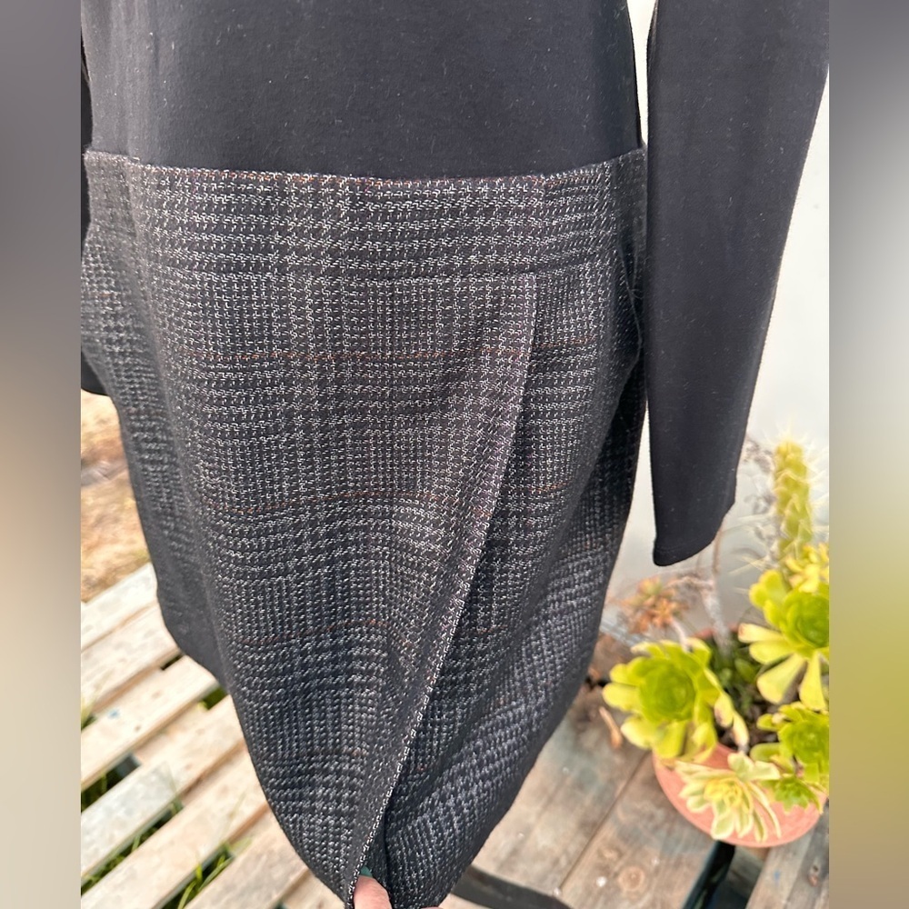 THEORY WOMENS DRESS BOWMONT 54%VIRGIN WOOL LONG‎ SLEEVE BLACK NWOT 8 - Picture 4 of 9